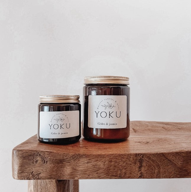 Bougie ambré - 120ml - Cèdre et jasmin