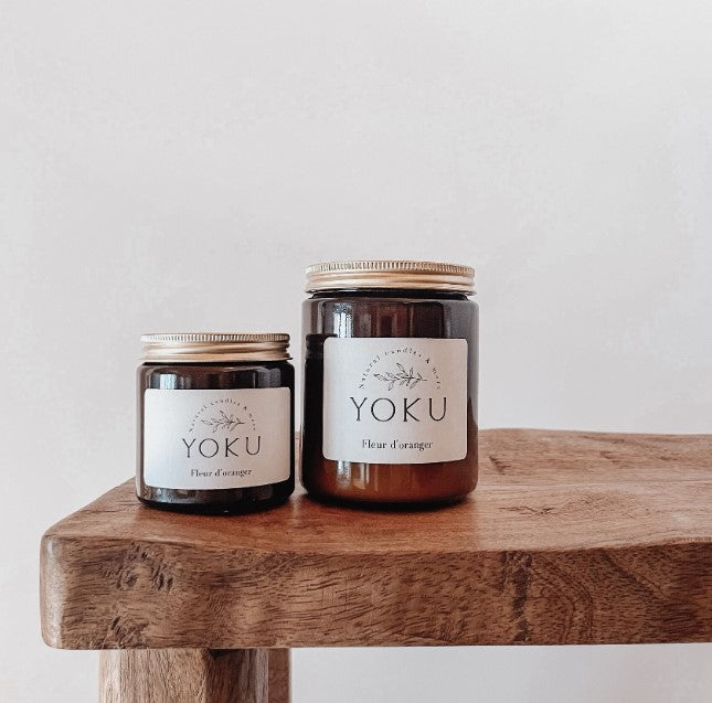 Bougie ambré - 120ml - Fleur d'oranger