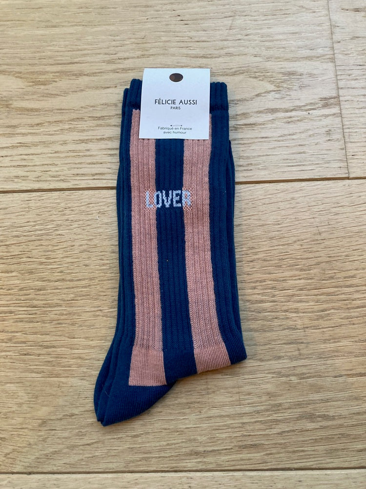 Chaussettes - Lover - marine/rose - 36/40