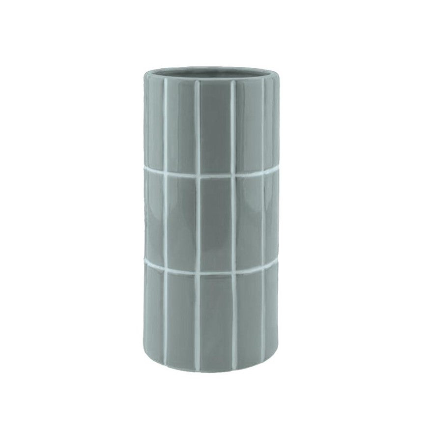 Vase Carrelage - bleu - 017432