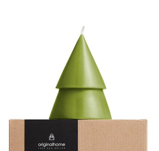Xmas Tree Candle M - Moss - TC0028.61