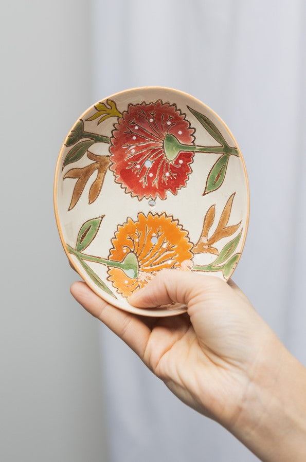 Soap Dish - summer - rouge et orange - POR709