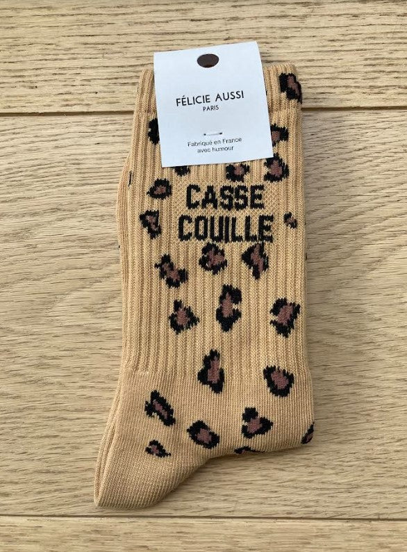 Chaussettes - Casse couille - léopard sable - 36/40