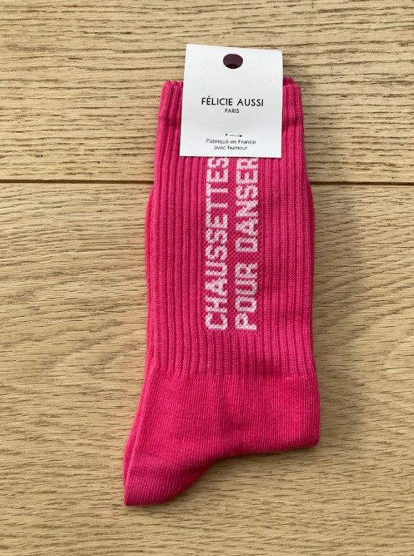 Chaussettes - Pour danser - fucshia - 36/40