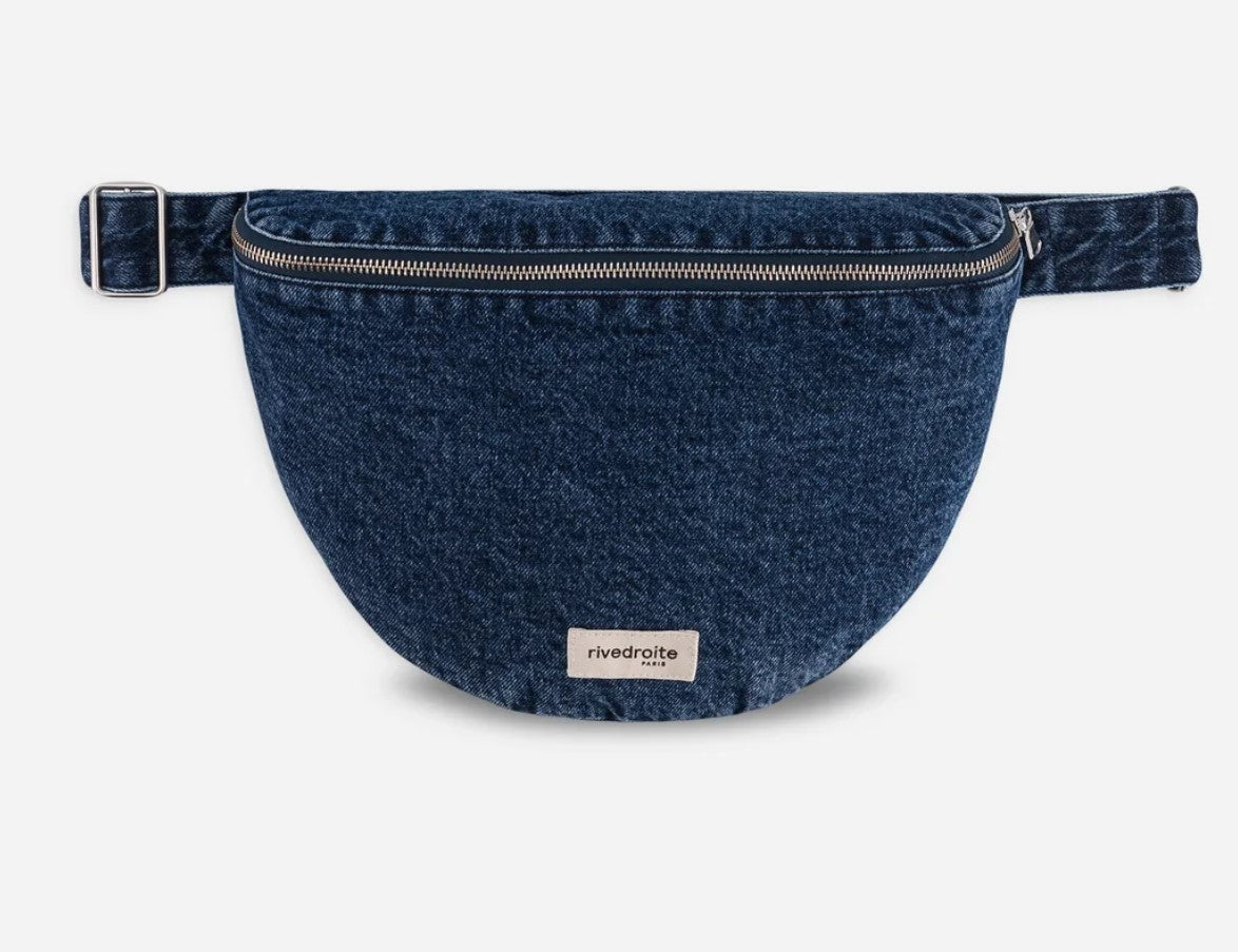 Custine XL - Le sac Banane XL - Aged Denim - Automne 2024
