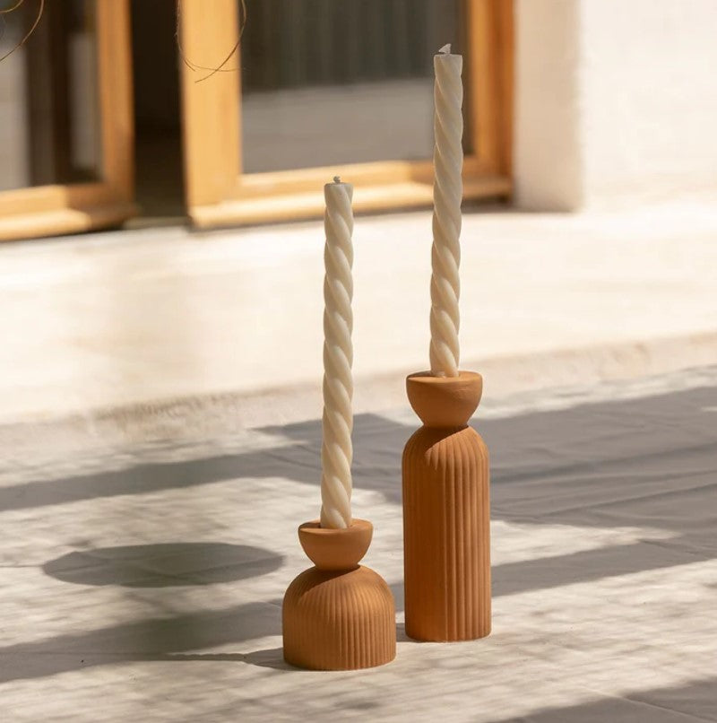 Bougeoir / vase en céramique Lus  - medium - Miel