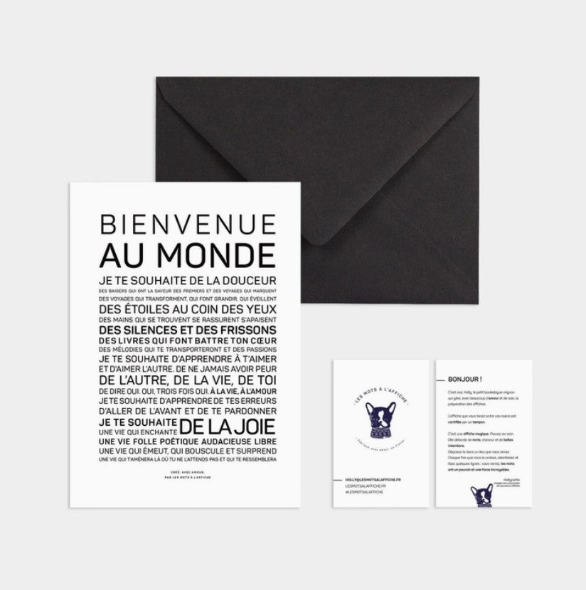 Carte Bienvenue au monde