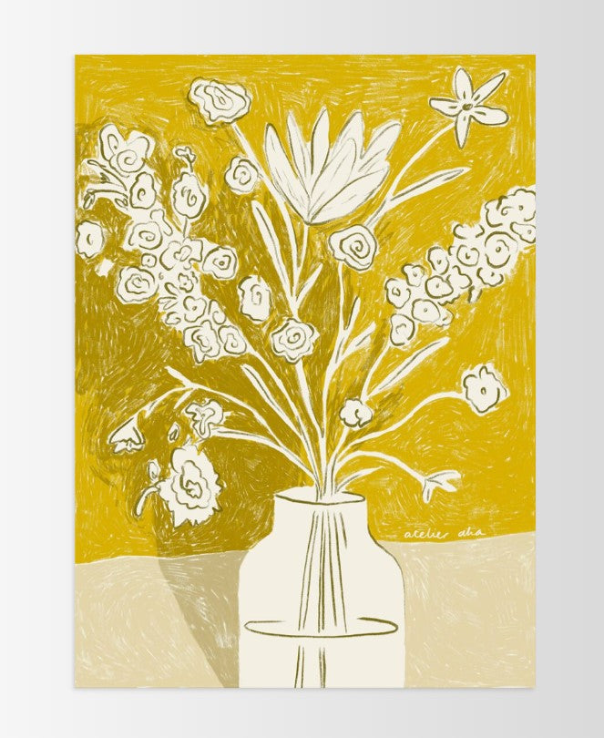 Poster - Anouk van Cleef - A Yellow Bouquet - 30x40cm