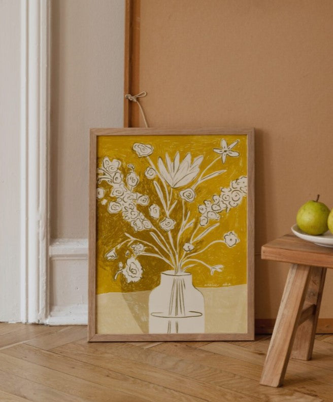 Poster - Anouk van Cleef - A Yellow Bouquet - 30x40cm