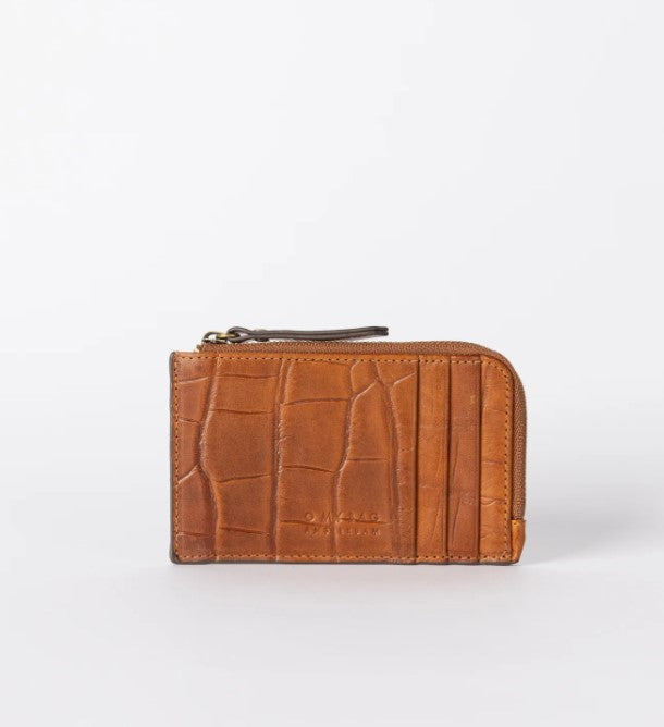 Lola Coin Purse - Cognac Croco