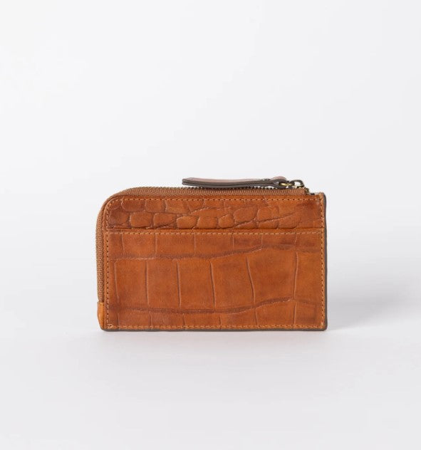 Lola Coin Purse - Cognac Croco