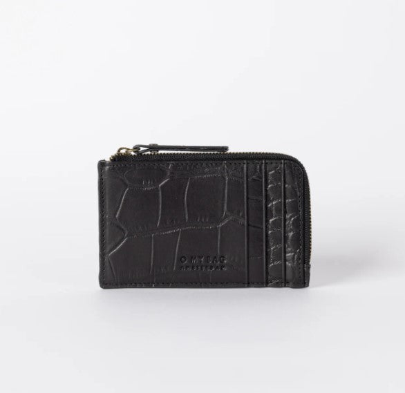 Lola Coin Purse - Croco Black