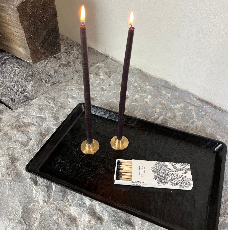 Coffret 10 cierges - Carbone