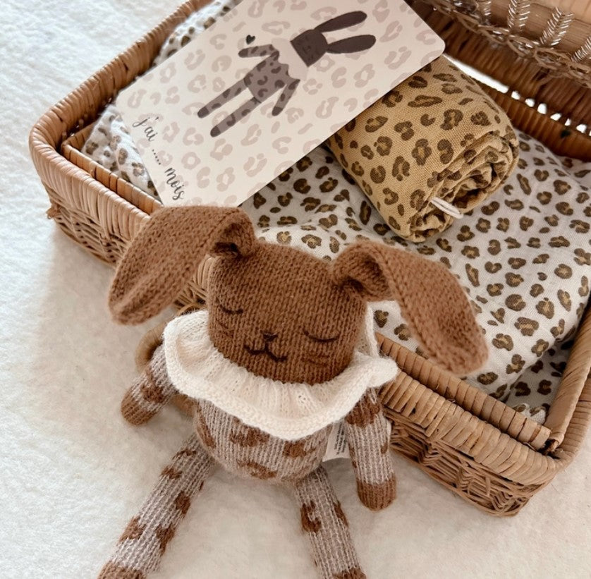 Foulard Bianca - Mini Léopard - Café