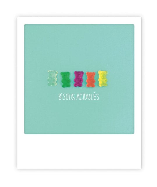 Carte postale bisous acidulés ZG0170FR