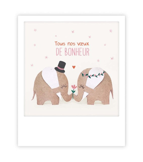 Carte postale - Married Elephants - ZG1387FR