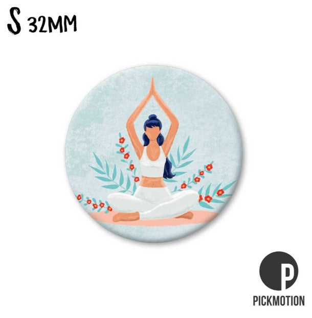 Petit magnet - Yoga girl flowers - MS0632