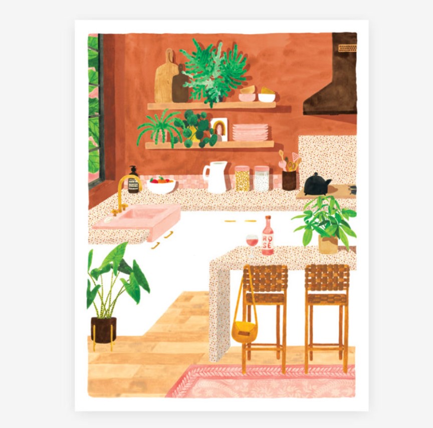 Affiche décorative - Large - Kitchen - 50x70 cm