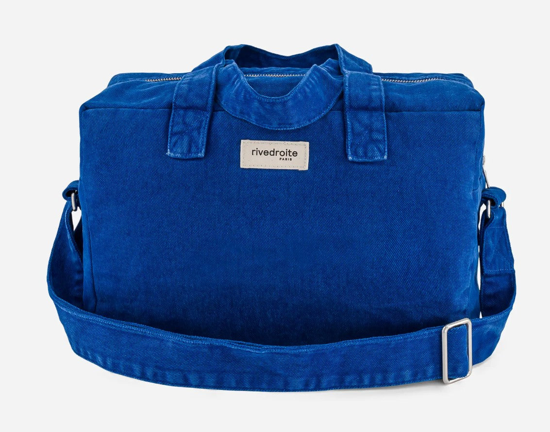 Sauval - Le city bag en coton recyclé - Venice Blue - printemps/été 2025