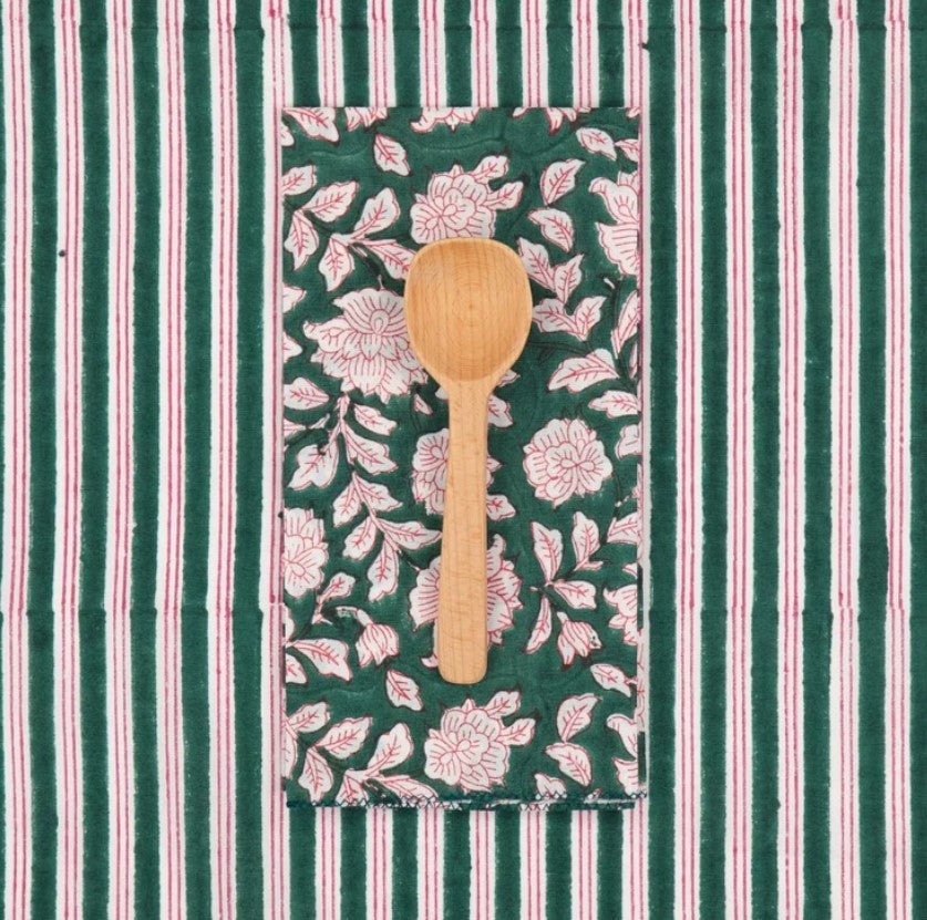 Serviette de table en tissu - Iris - Sapin