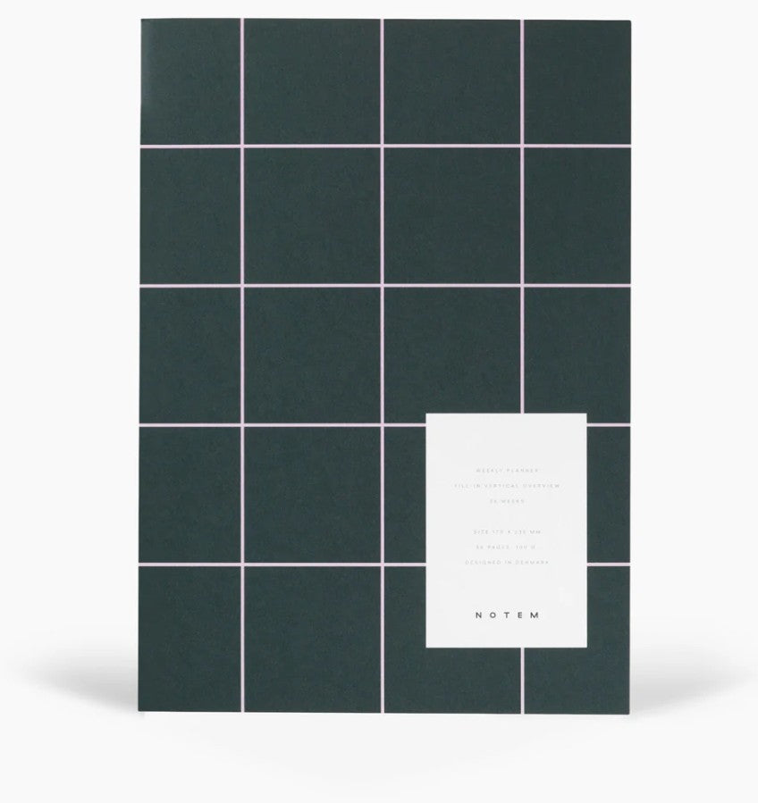 Weekly planner book - Milo - Dark green