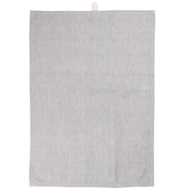 Tea Towel Bertram - dark blue and natural stripes - 66161-39