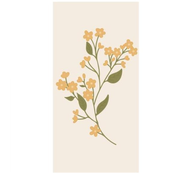 Serviettes en papier - Yellow flower - 16 pces - 95921-00