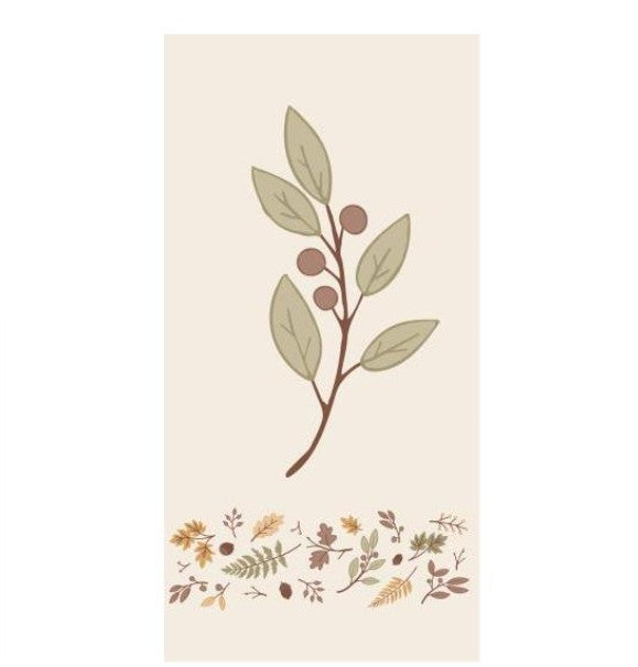 Serviettes en papier - Olive branch and leaf border - 16 pces - 95940-00