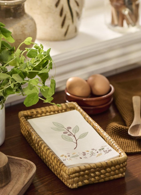 Serviettes en papier - Olive branch and leaf border - 16 pces - 95940-00