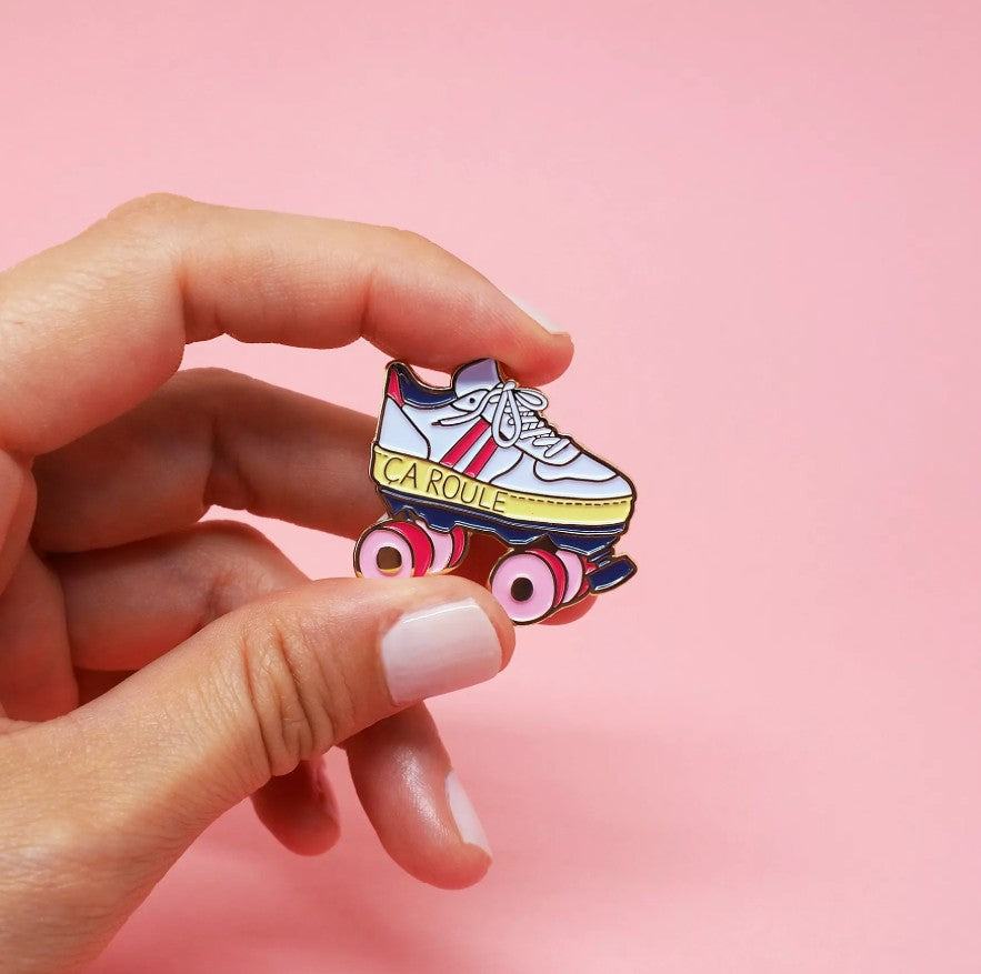 Pin's émaillé - Roller "Ça roule"