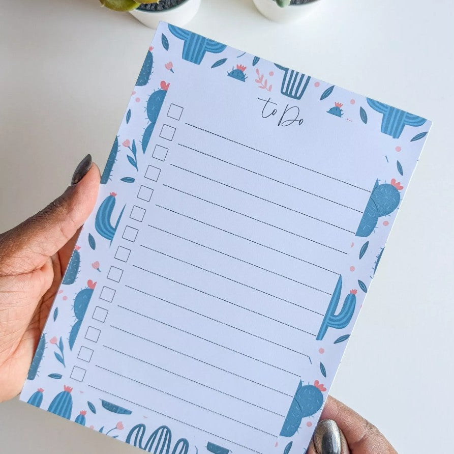 To-Do List - A5 - Cactus et fleurs