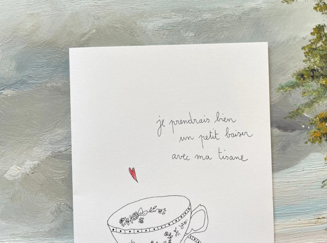 Carte Postale Double - Tisane