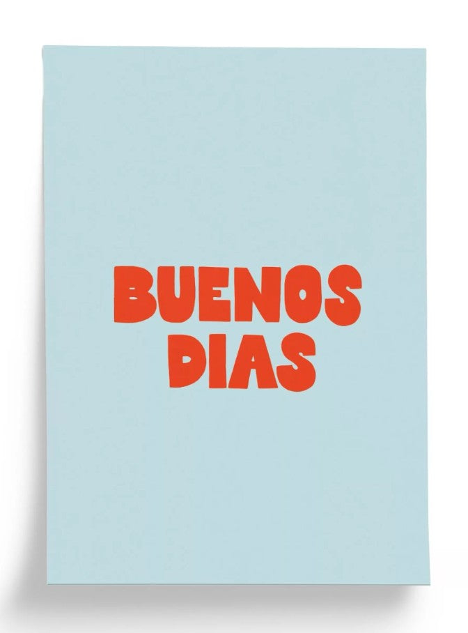 Affiche - A4 - Buenos Dias