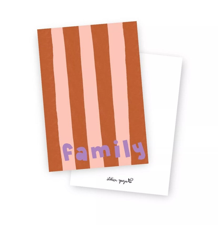 Carte postale - Family