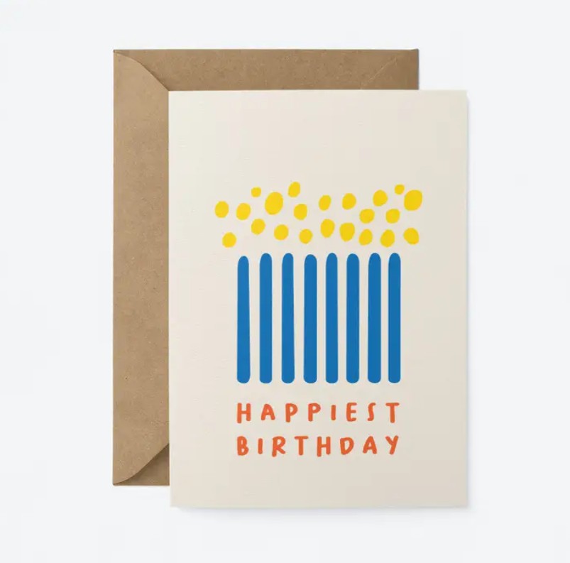 Carte avec enveloppe - Happiest Birthday - HOPE16