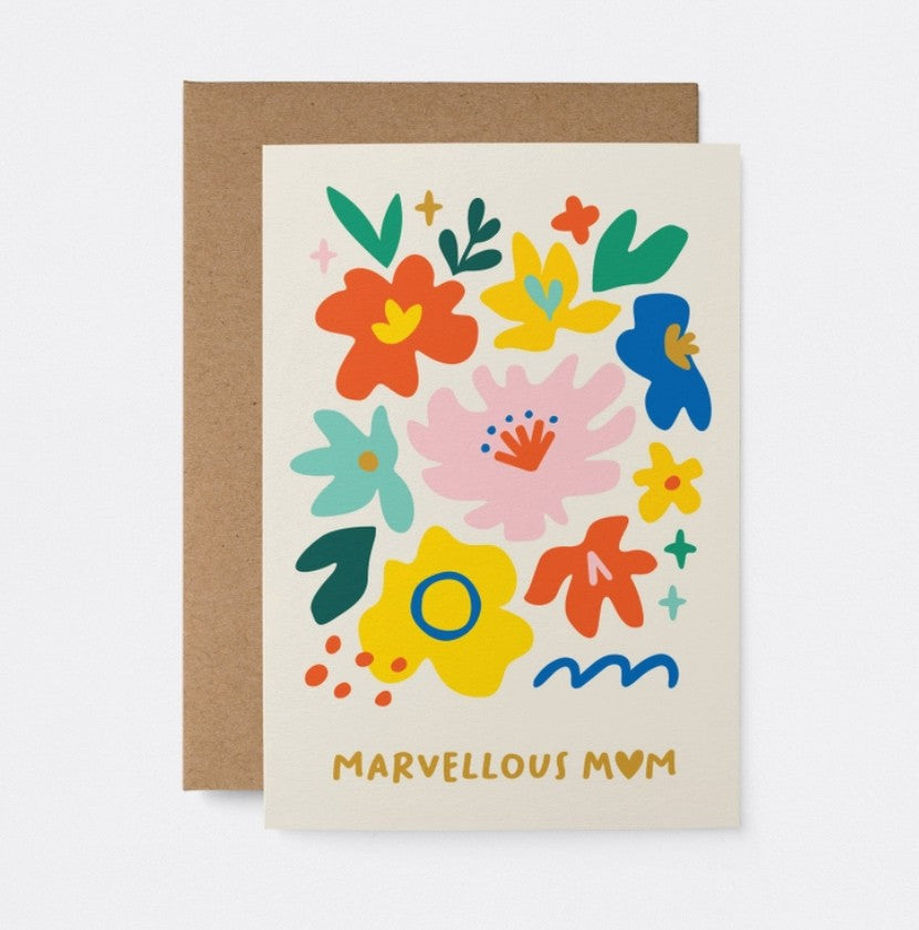 Carte avec enveloppe - Marvellous Mom