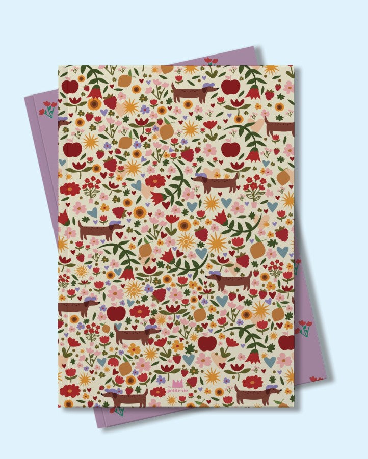 Carnet A5 - Liberty chien