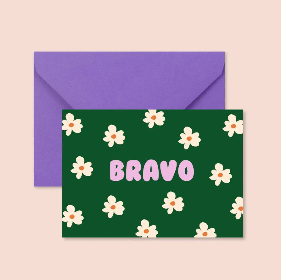 Carte avec enveloppe - Bravo