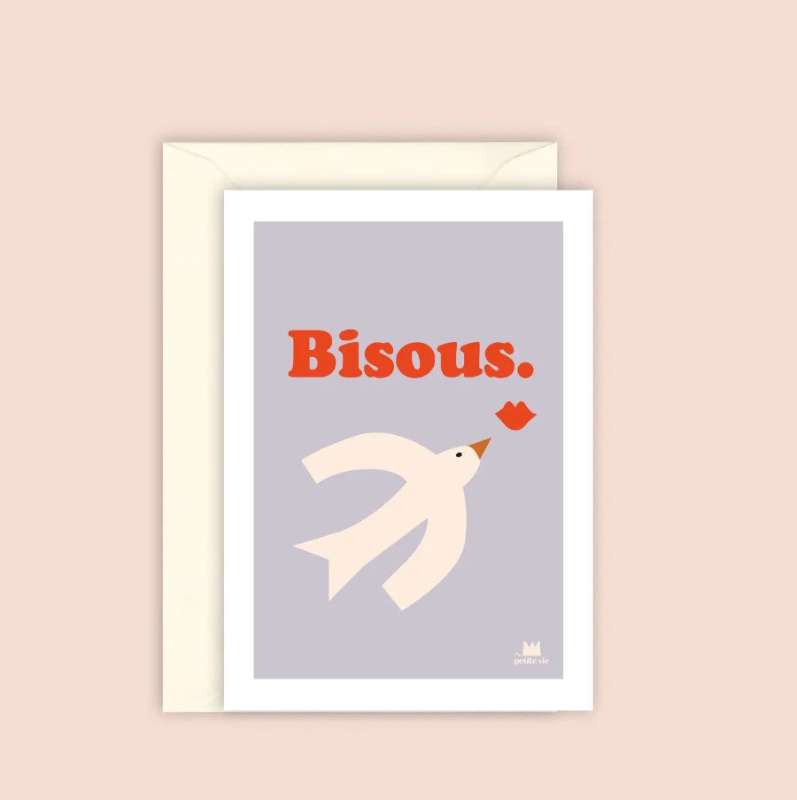 Carte avec enveloppe - Envolée d'amour