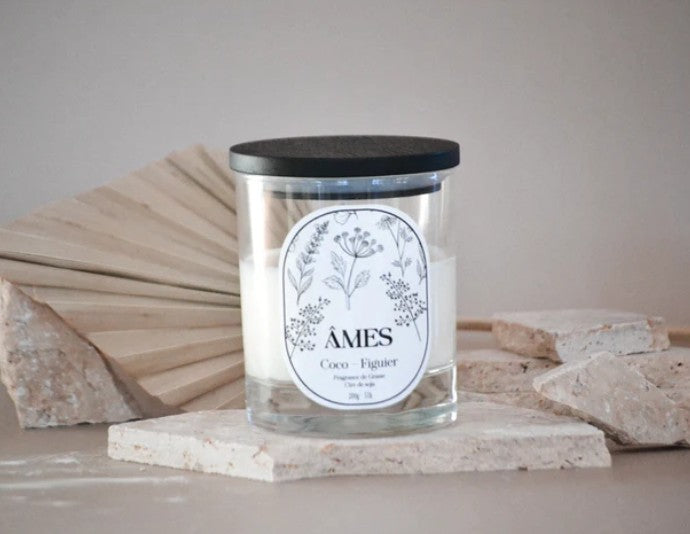 Bougie moyenne - Fleur de coton - 200g