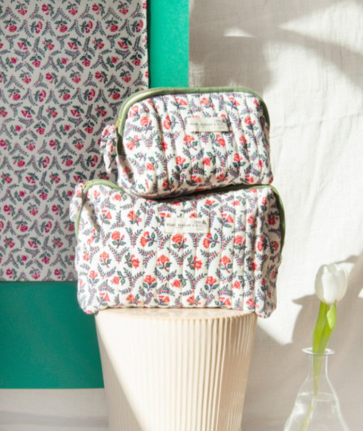 Trousse de toilette - Flora - Crème