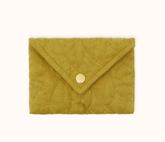 Petite Enveloppe Ravi - Damassé - Golden Lime