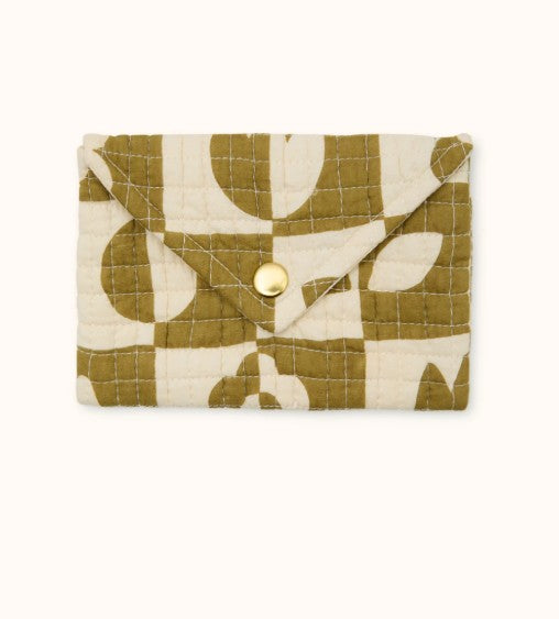 Petite Enveloppe Ravi - Damier - Tobacco