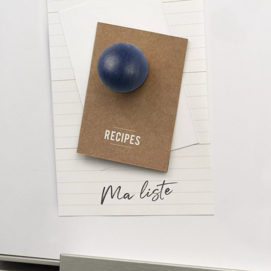 Pack de 6 petites boules magnétiques en bois - mix de couleurs