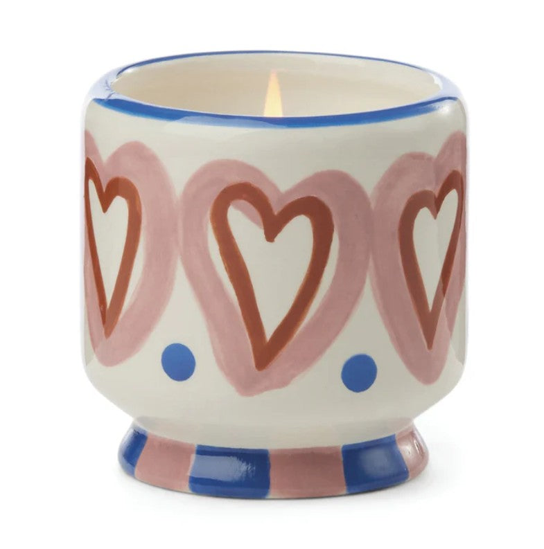 Bougie en céramique - A dopo - Hearts - 226g - Rosewood & Vanilla