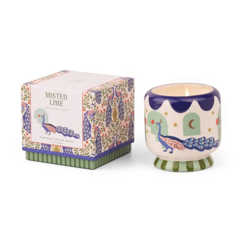 Bougie en céramique - A dopo - Peacock - 226g - Misted Lime