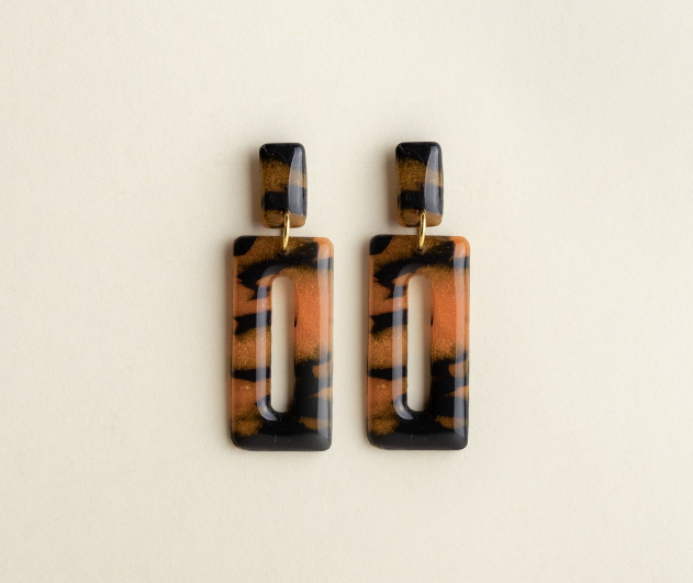 Boucles d'oreilles - Freya - Tortoise/Amber