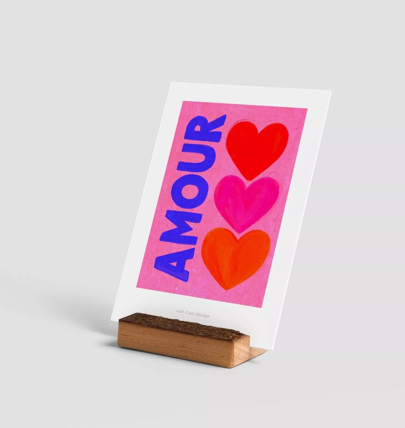 Carte postale avec enveloppe - Amour