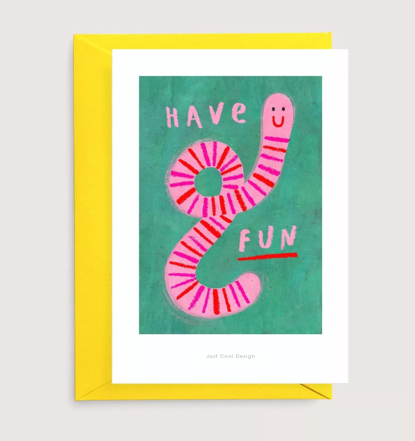 Carte postale avec enveloppe - Have Fun