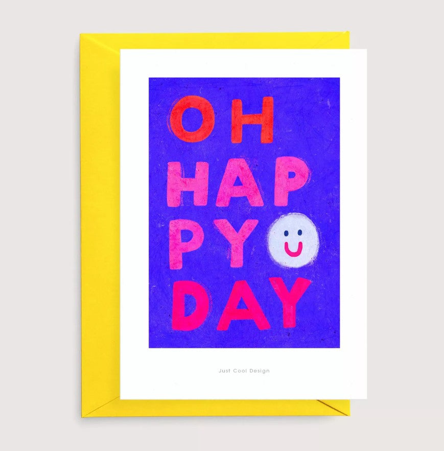 Carte postale avec enveloppe - Oh Happy Day